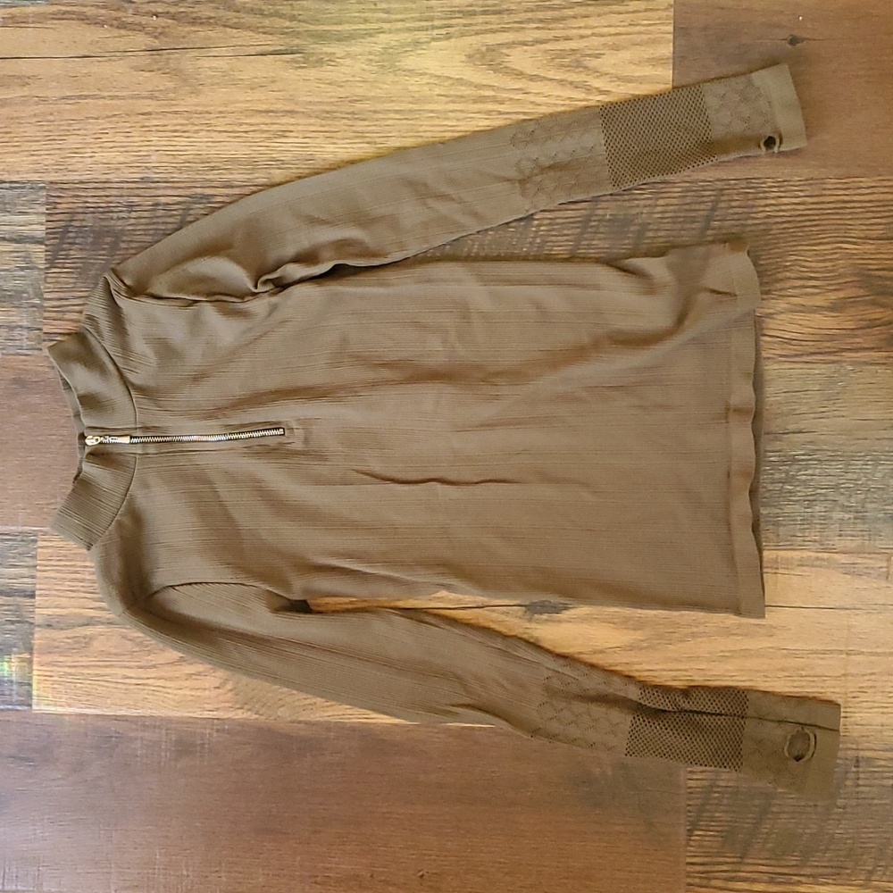 Free People Movement Women's Zip top - Olive Green